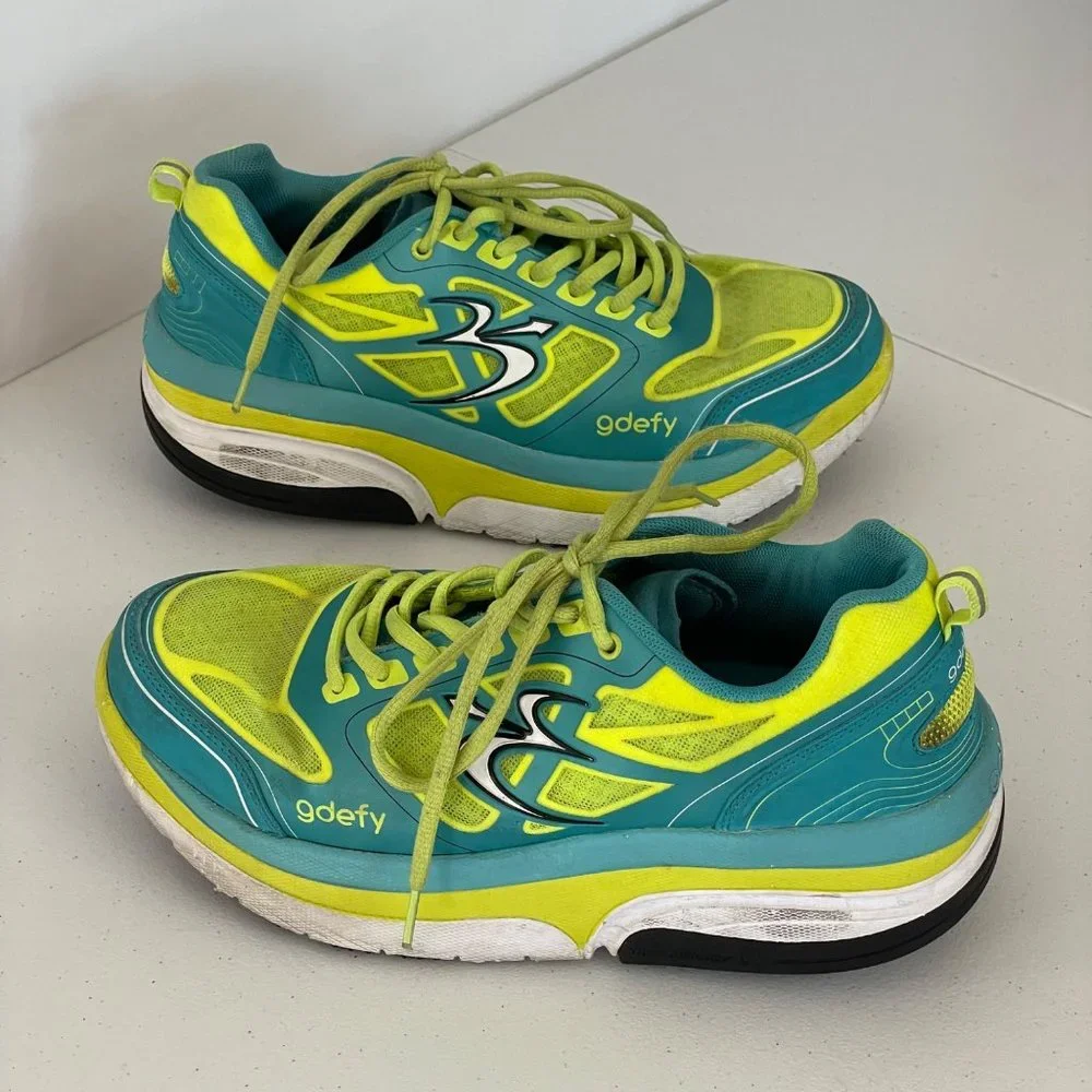 gdefy by Gravity Defyer Womens 9.5 Ion Athletic Shoes Comfortable Neon Colorful - Picture 14 of 14